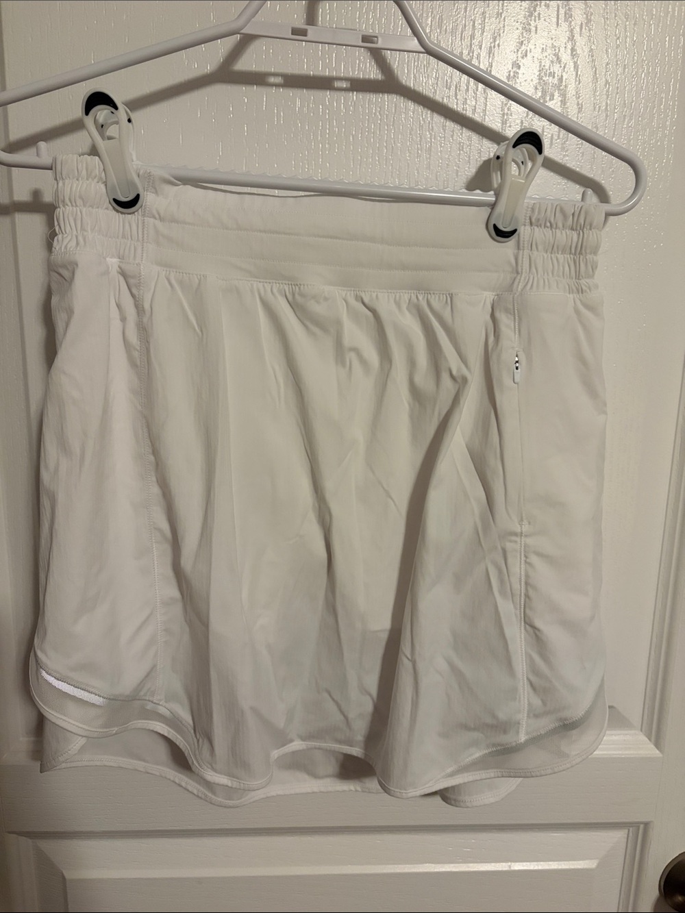 lululemon athletica White Athletic Skort with Zip Pocket